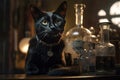 alchemy cat Royalty Free Stock Photo