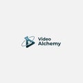 Alchemy science atom logo laboratory