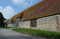 Alciston Long Barn. 50,000 roof tiles. Sussex. UK Royalty Free Stock Photo