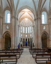 The central nave and altar of the church of the Alcobaca monastery