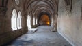 AlcobaÃÂ§a Monastery Hallway with light at end