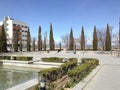Alcobendas and the mountains Royalty Free Stock Photo