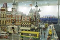 Alcobendas, SPAIN, October 19, 2018. Buildings in a exibition of Lego City