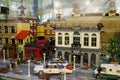 Alcobendas, SPAIN, October 19, 2018. Buildings in a exibition of Lego City