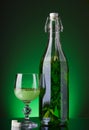 Alcohol absinthe glass Royalty Free Stock Photo