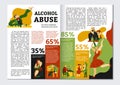 Alcohol Addiction Magazine Layout