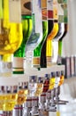 Alcohol bottles Royalty Free Stock Photo