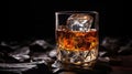 alcohol bourbon whiskey drink background