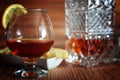 Alcohol brandy set glass and carafe