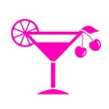 Alcohol cocktail illustration Royalty Free Stock Photo