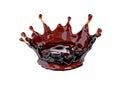 Alcohol, cola, tea, coffee liquid crown, decorative. 3D illustration
