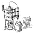 Alcohol distillation process