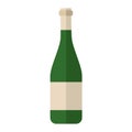 Alcohol drink wine bottle vector. Royalty Free Stock Photo