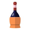 Alcohol drink wine bottle vector. Royalty Free Stock Photo