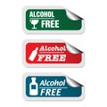 Alcohol free stickers