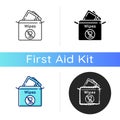 Alcohol free wipes icon Royalty Free Stock Photo