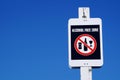 Alcohol Free Zone sign Royalty Free Stock Photo