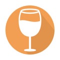 Alcohol glyph Background color isolated vector icon which can easily modify or edit