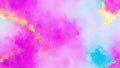 Alcohol ink abstract background. Watercolor style texture. Pink, blue and gold paint stains illustration. Royalty Free Stock Photo