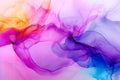 Alcohol ink bright multicolor abstract background Royalty Free Stock Photo