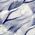 Alcohol ink indigo seamless background. Closeup Royalty Free Stock Photo