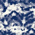 Alcohol ink indigo seamless background. Pattern Royalty Free Stock Photo