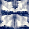 Alcohol ink indigo seamless background. Pattern Royalty Free Stock Photo