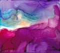 Alcohol ink multicolor texture. Fluid ink abstract background. art for design Royalty Free Stock Photo