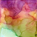 Alcohol ink multicolor texture. Fluid ink abstract background. art for design Royalty Free Stock Photo