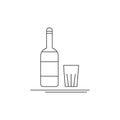 Alcohol line icon