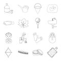 Alcohol, profession, medicine and other web icon in outline style.sport, hunting, cosmetics icons in set collection.