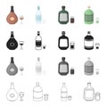 alcohol related icon set