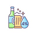 Alcohol RGB color icon Royalty Free Stock Photo