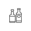 Alcoholic beverages line icon