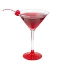 Alcoholic cerise cocktails Royalty Free Stock Photo