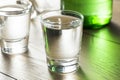 Alcoholic Clear Distilled Korean Soju Royalty Free Stock Photo