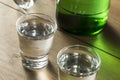 Alcoholic Clear Distilled Korean Soju Royalty Free Stock Photo