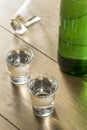 Alcoholic Clear Distilled Korean Soju Royalty Free Stock Photo