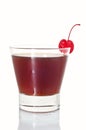 Alcoholic coffee cocktail with a cherry