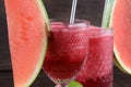 alcoholic drink with watermelon natural juice and refreshing healthy detox fruit frozem drinkalcoholic drink with watermelon