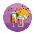 Alcoholic drinks beverages cartoon