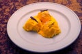 Causa made of mased potato with aji Royalty Free Stock Photo