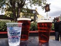 Alcoholic Drinks outside The Barmy Arms Twickenham