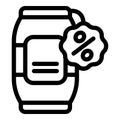 Alcoholic free beer can icon outline vector. Brewery frothy booze Royalty Free Stock Photo