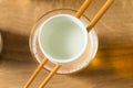 Alcoholic Japanese Sakebombs with Rice Wine Royalty Free Stock Photo