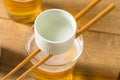 Alcoholic Japanese Sakebombs with Rice Wine Royalty Free Stock Photo