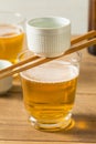 Alcoholic Japanese Sakebombs with Rice Wine Royalty Free Stock Photo