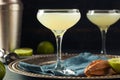 Alcoholic Lime and Gin Gimlet