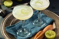 Alcoholic Lime and Gin Gimlet Royalty Free Stock Photo