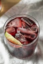 Alcoholic Red Wine and Cola Cocktail